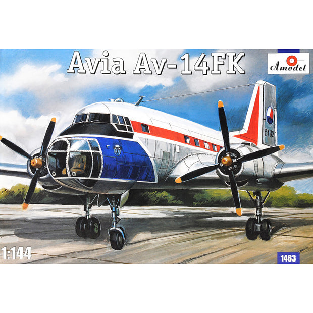 Avia Av-14 FK Scale 1:144 Amodel AMO1463 Plastic Airplane Model Kit