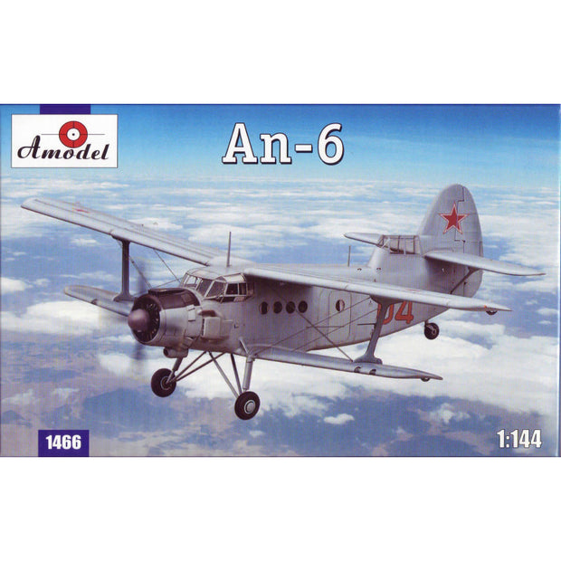 Antonov An-6 Scale 1:144 Amodel AMO1466 Plastic Airplane Model Kit