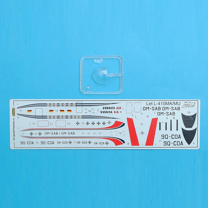 Let L-410MA/MU Turbolet Scale 1:144 Amodel AMO1467-02 Plastic Airplane Model Kit