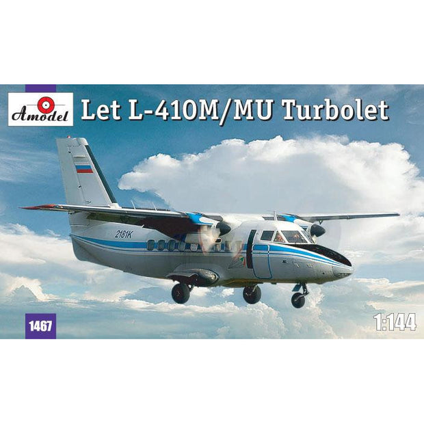 Let L-410M/MU Turbolet Scale 1:144 Amodel AMO1467 Plastic Airplane Model Kit