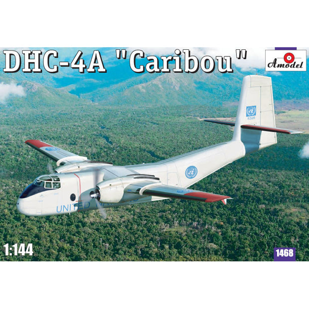 DHC-4A "Caribou" Scale 1:144 Amodel AMO1468 Plastic Airplane Model Kit