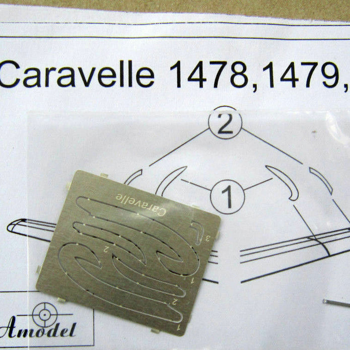SE-210 "Caravelle" III Scale 1:144 Amodel AMO1478 Plastic Airplane Model Kit