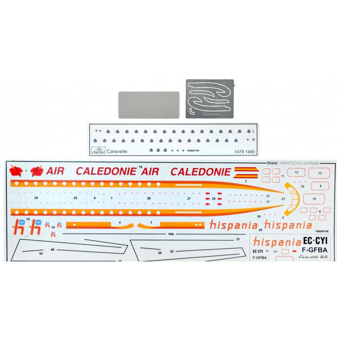 SE-210 "Caravelle" 10R Scale 1:144 Amodel AMO1480 Plastic Airplane Model Kit