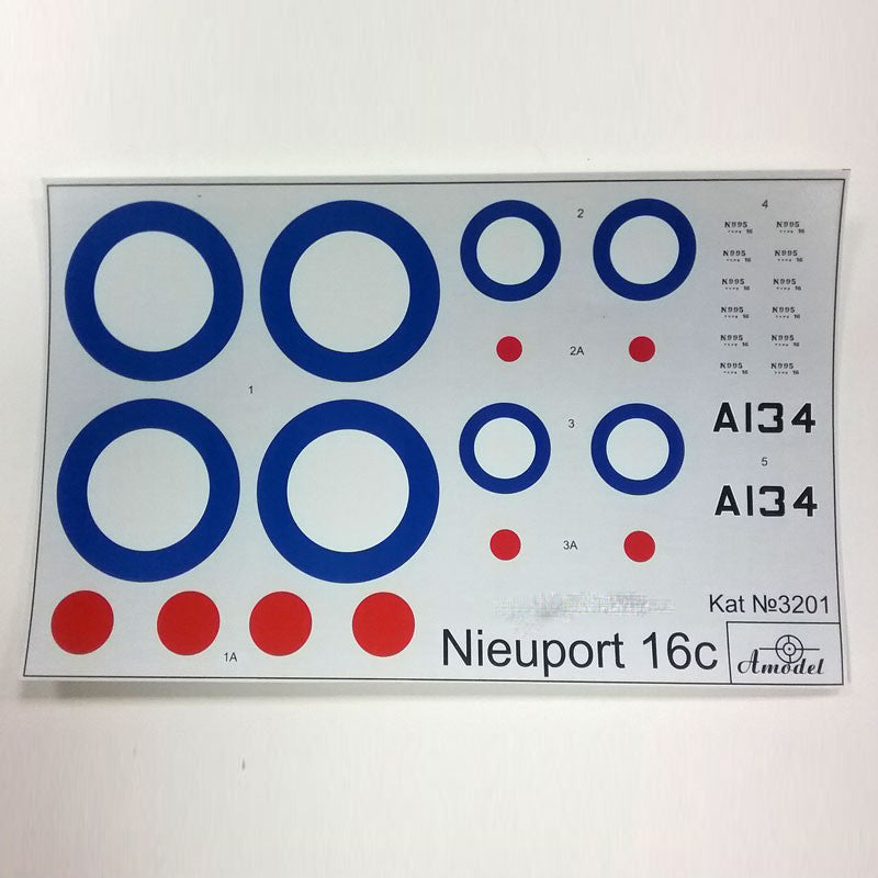 Nieuport 16C (A134) Scale 1:32 Amodel AMO3201 Plastic Airplane Model Kit