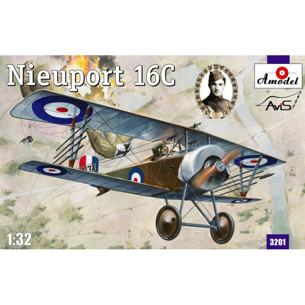 Nieuport 16C (A134) Scale 1:32 Amodel AMO3201 Plastic Airplane Model Kit