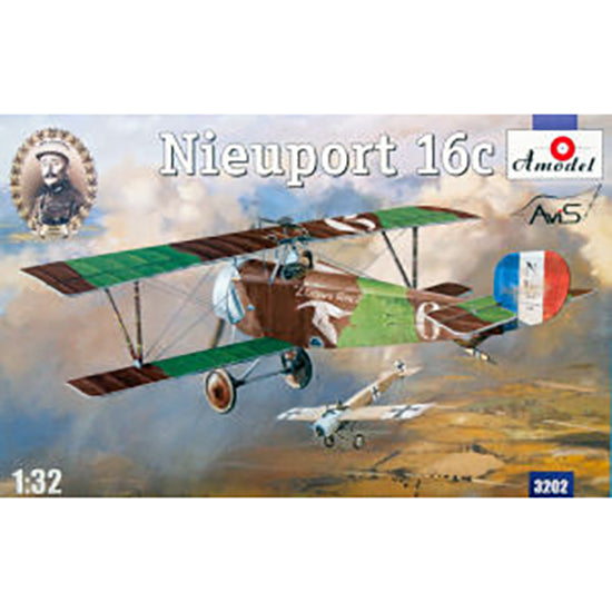 Nieuport 16 (Andre Chainat) Scale 1:32 Amodel AMO3202 Plastic Airplane Model Kit