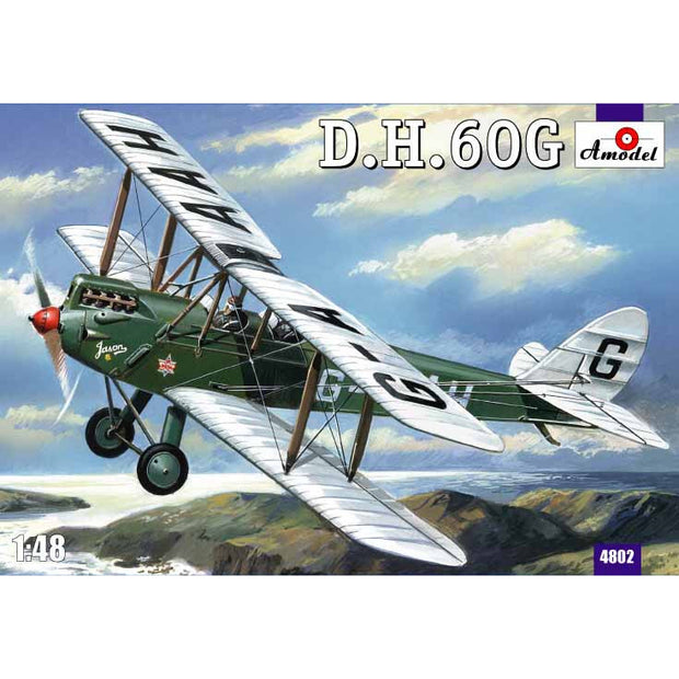 de Havilland DH.60G Gipsy Moth Scale 1:48 Amodel AMO4802 Plastic Airplane Model Kit