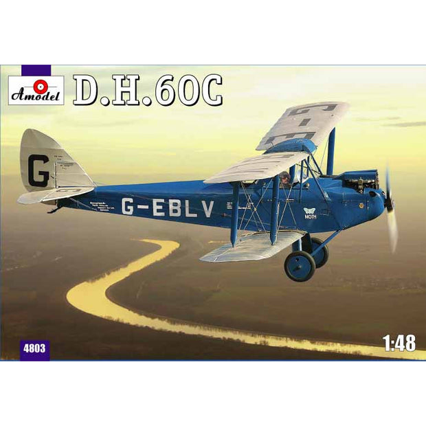 de Havilland DH.60C Cirrus Moth Scale 1:48 Amodel AMO4803 Plastic Airplane Model Kit
