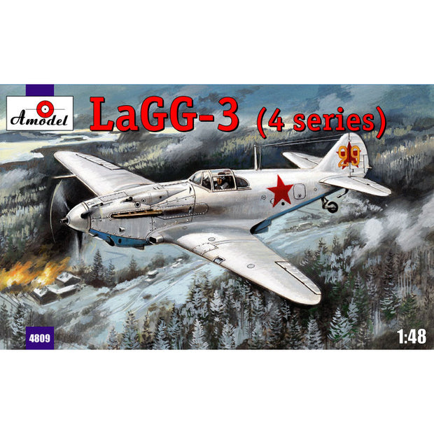 LaGG-3 4 Series Scale 1:48 Amodel AMO4809 Plastic Airplane Model Kit