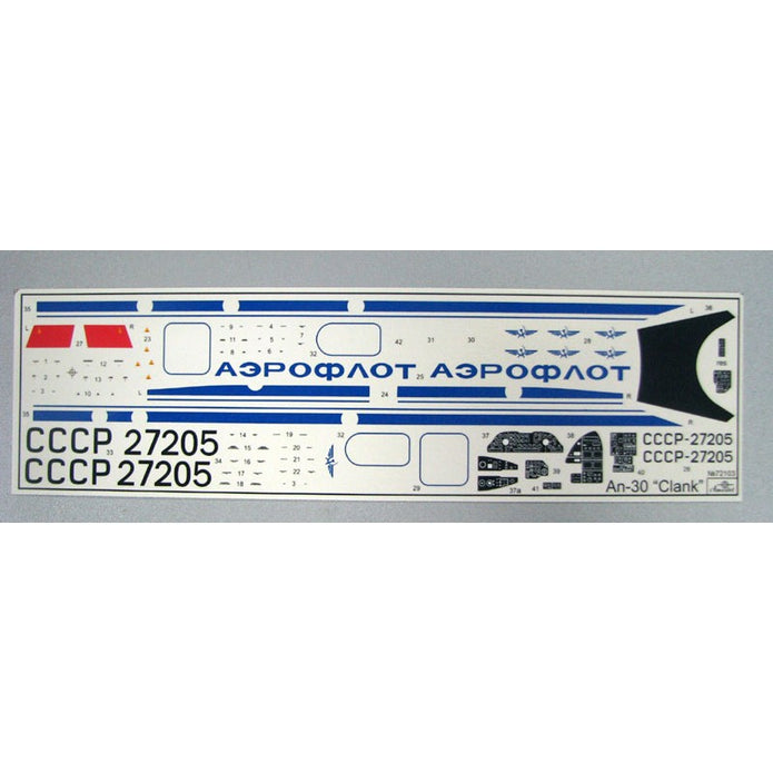 Antonov An-30 'Clank' Soviet aerial cartography aircraft Scale 1:72 Amodel AMO72103 Scale Airplane Model Kit