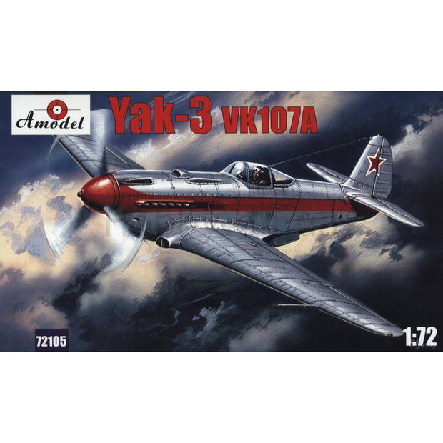 Yak-3 VK107A Soviet fighter Scale 1:72 Amodel AMO72105 Scale Airplane Model Kit