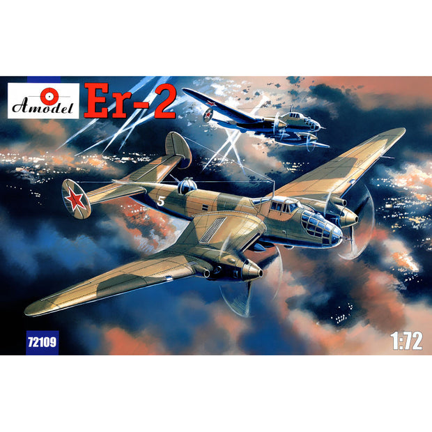 Er-2 WWII Soviet bomber Scale 1:72 Amodel AMO72109 Plastic Airplane Model Kit