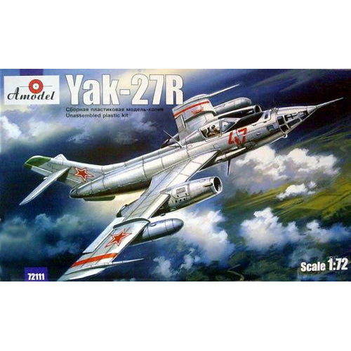 Yak-27R Soviet interceptor Scale 1:72 Amodel AMO72111 Plastic Airplane Model Kit