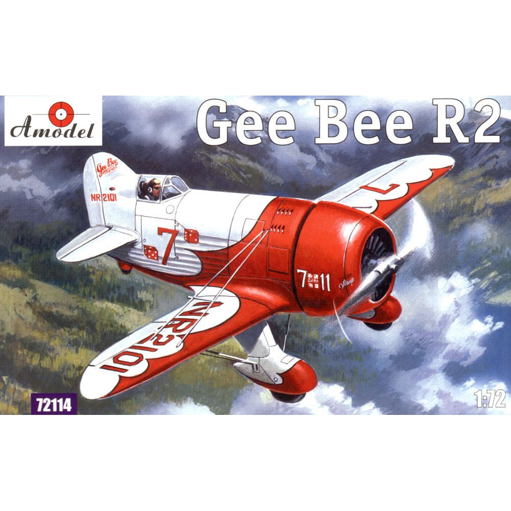 Gee Bee Super Sportster R2 Aircraft Scale 1:72 Amodel AMO72114 Plastic Airplane Model Kit