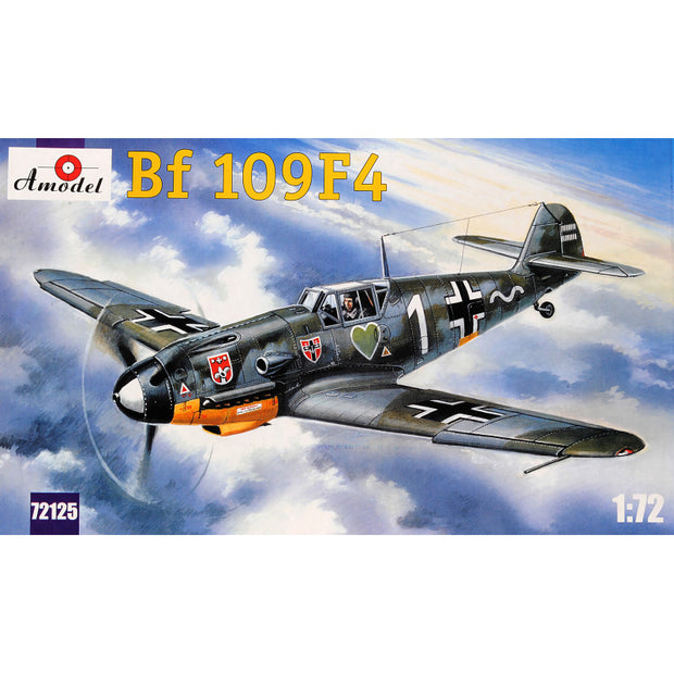 Messerschmitt Bf-109F-4 WWII German fighter Scale 1:72 Amodel AMO72125 Plastic Airplane Model Kit