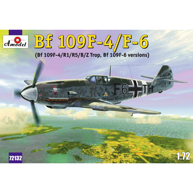 Messerschmitt Bf-109F4/F6 Scale 1:72 Amodel AMO72132 Plastic Airplane Model Kit