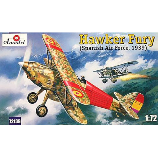 Hawker Fury Spanish AF fighter Scale 1:72 Amodel AMO72139 Scale Airplane Model Kit