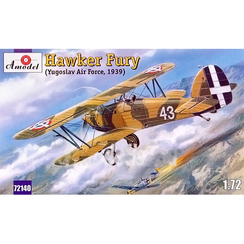 Hawker Fury Yugoslavian AF fighter Scale 1:72 Amodel AMO72140 Scale Airplane Model Kit