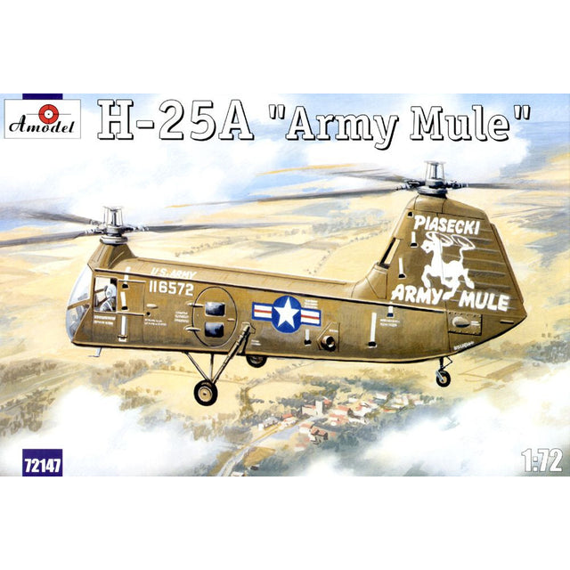 H-25A 'Army Mule' USAF helicopter Scale 1:72 Amodel AMO72147 Plastic Helicopter Model Kit