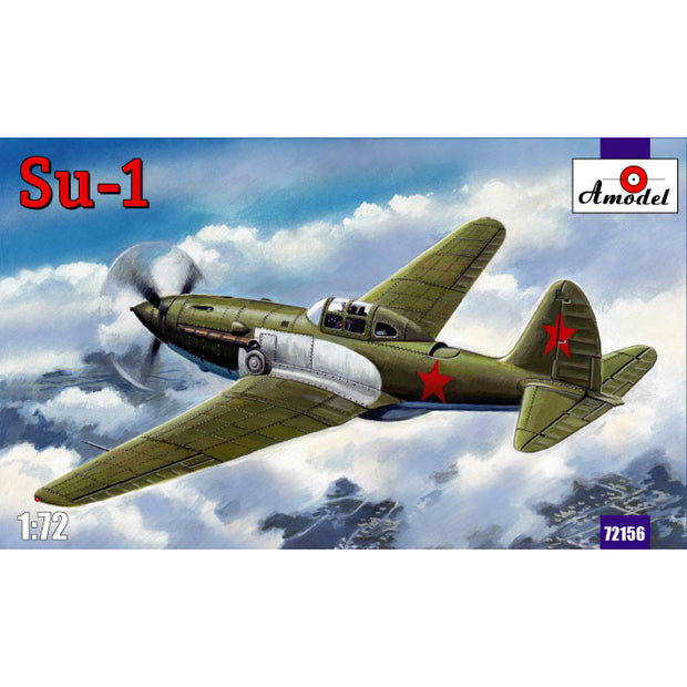 Sukhoi Su-1 Soviet fighter Scale 1:72 Amodel AMO72156 Plastic Airplane Model Kit
