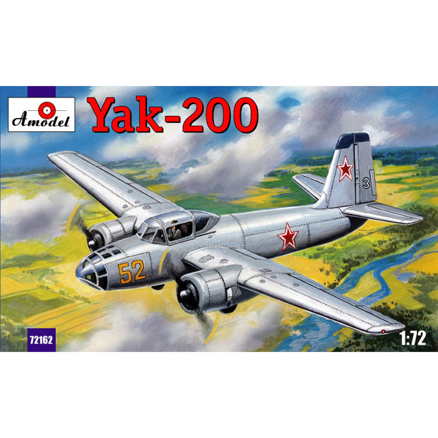 Yak-200 Soviet trainer aircarft Scale 1:72 Amodel AMO72162 Plastic Airplane Model Kit