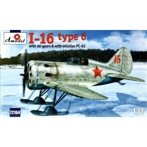Polikarpov I-16 type 6 Soviet fighter Scale 1:72 Amodel AMO72164 Plastic Airplane Model Kit