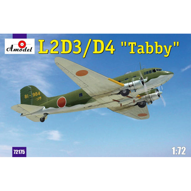 L2D3/D4 "Taddy" Japan transport aircraft Scale 1:72 Amodel AMO72175 Plastic Airplane Model Kit