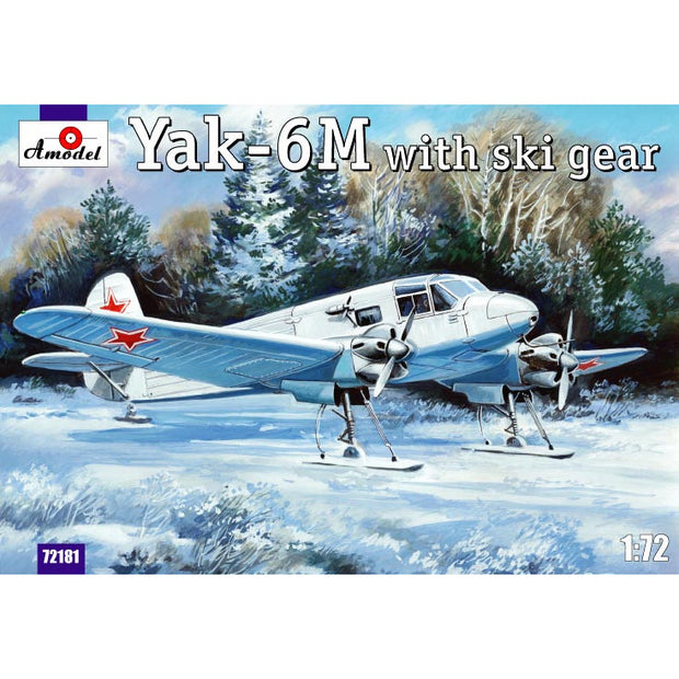 Yak-6M with ski gear Scale 1:72 Amodel AMO72181 Scale Airplane Model Kit