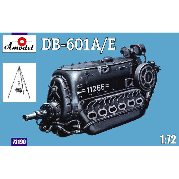 DB-601A/E engine Scale 1:72 Amodel AMO72190 Plastic Airplane Model Kit