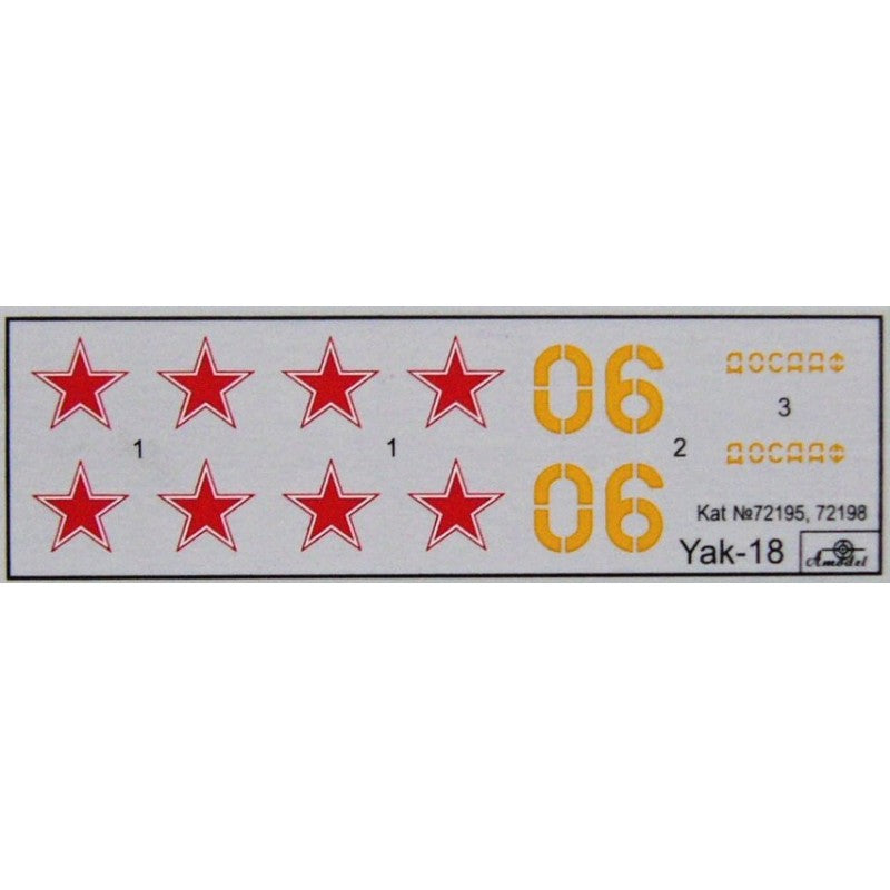 Yak-18 M-12 Scale 1:72 Amodel AMO72198 Plastic Airplane Model Kit