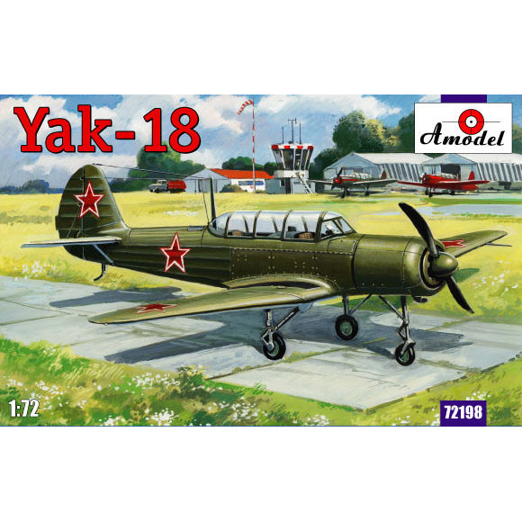 Yak-18 M-12 Scale 1:72 Amodel AMO72198 Plastic Airplane Model Kit