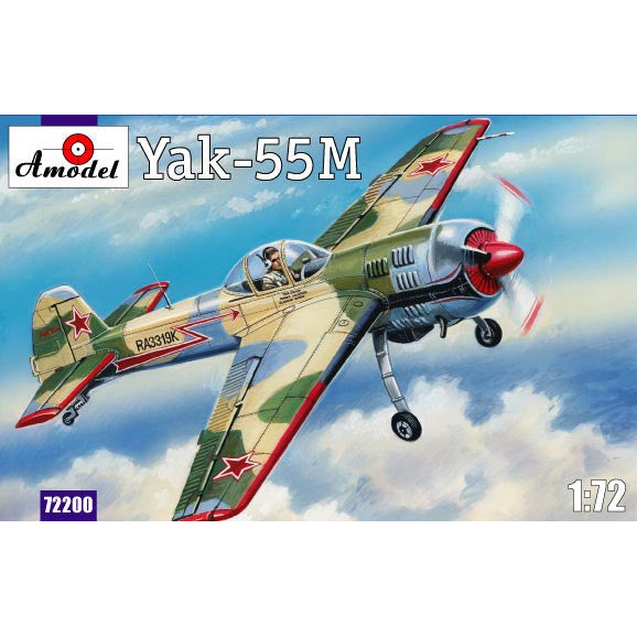 Yak-55M Soviet aerobatic aircraft Scale 1:72 Amodel AMO72200 Plastic Airplane Model Kit