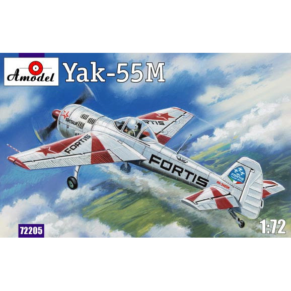 Yak-55M 'FORTIS' Scale 1:72 Amodel AMO72205 Plastic Airplane Model Kit