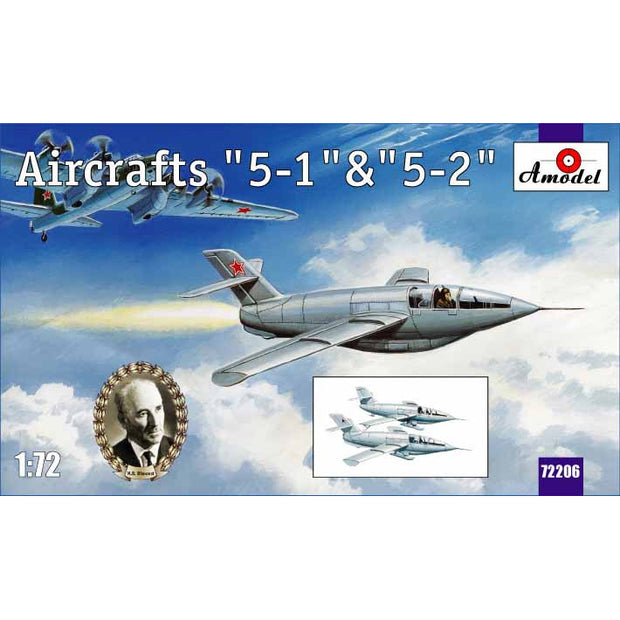 Aicraft '5-1' & '5-2' Scale 1:72 Amodel AMO72206 Plastic Airplane Model Kit