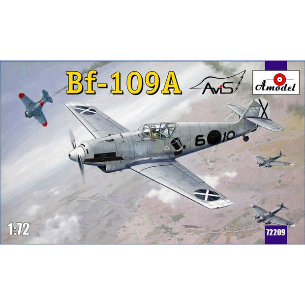 Messerschmitt Bf-109A German fighter Scale 1:72 Amodel AMO72209 Plastic Airplane Model Kit