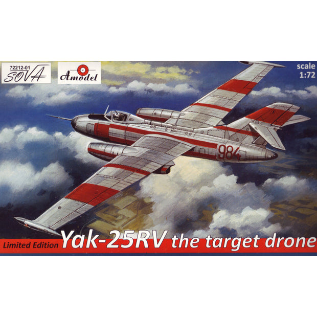 Wholesale: Yakovlev Yak-25RV the target dron (limited edition) Scale 1:72 Amodel AMO72212-01 Scale Airplane Model Kit