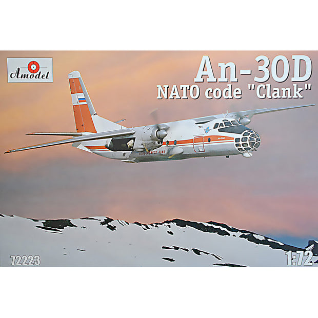Antonov An-30D Sibiryak aerial cartography aircraft Scale 1:72 Amodel AMO72223 Plastic Airplane Model Kit