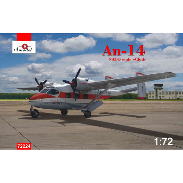 An-14 NATO code Clod Scale 1:72 Amodel AMO72224 Plastic Airplane Model Kit