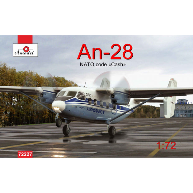 Antonov An-28 Aeroflot Scale 1:72 Amodel AMO72227 Plastic Airplane Model Kit