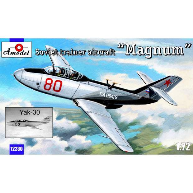 Yakovlev Yak-30 "Magnum" Soviet trainer aircraft Scale 1:72 Amodel AMO72230 Plastic Airplane Model Kit