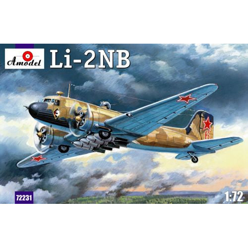 Night intruder LI-2NB Scale 1:72 Amodel AMO72231 Plastic Airplane Model Kit