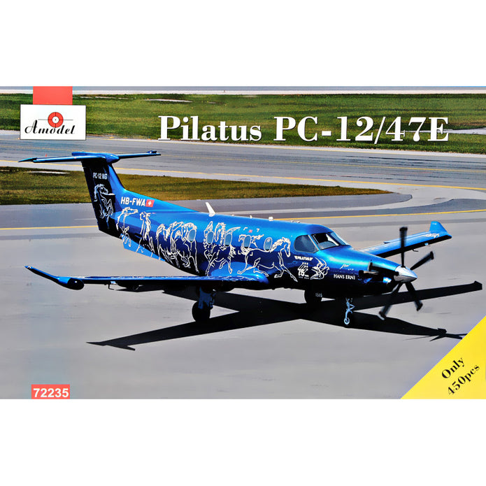 passenger plane PC-12/47E Scale 1:72 Amodel AMO72235 Plastic Airplane Model Kit