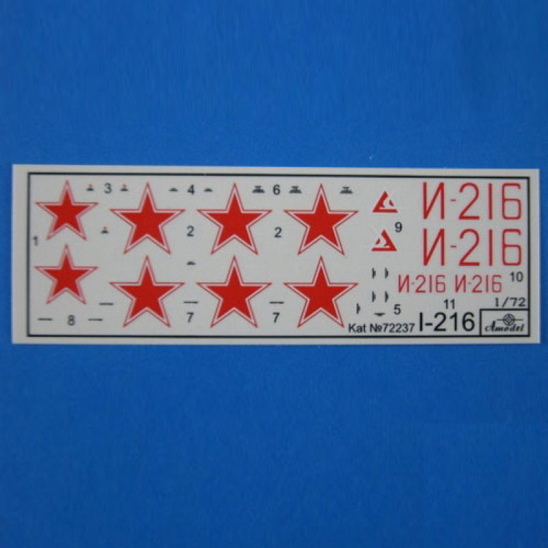 Alekseyev I-216 Scale 1:72 Amodel AMO72237 Plastic Airplane Model Kit