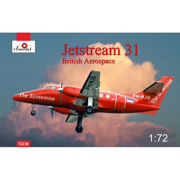 Jetstream 31 British airliner Scale 1:72 Amodel AMO72238 Plastic Airplane Model Kit