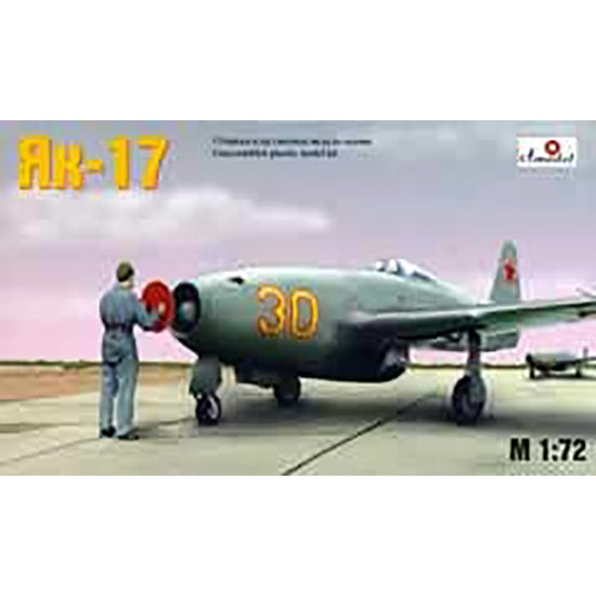 Yak-17 Soviet jet fighter Scale 1:72 Amodel AMO7224 Plastic Airplane Model Kit