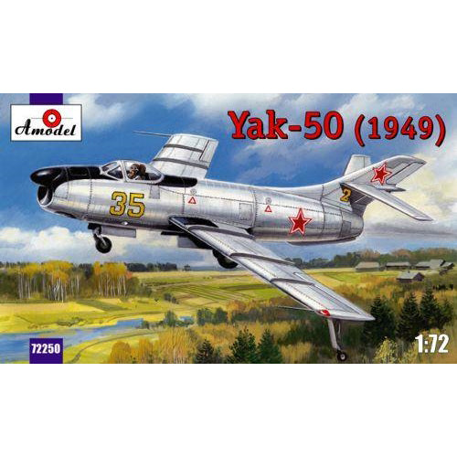 Yak-50 (1949) Scale 1:72 Amodel AMO72250 Plastic Airplane Model Kit