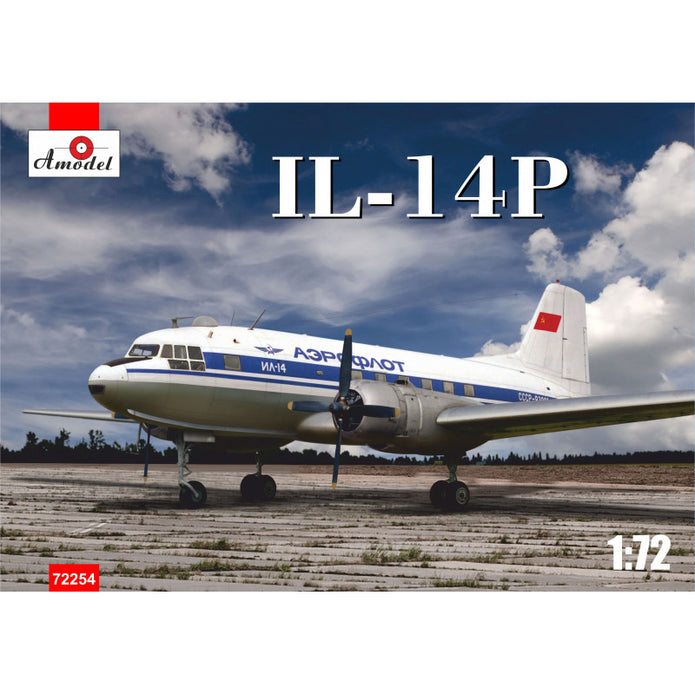 Ilyushin IL-14P Scale 1:72 Amodel AMO72254 Plastic Airplane Model Kit
