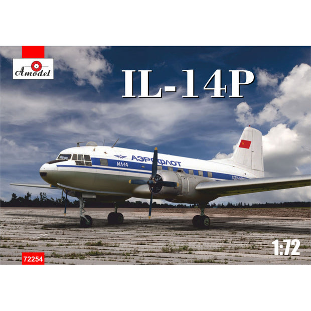 Ilyushin IL-14P Scale 1:72 Amodel AMO72254 Plastic Airplane Model Kit