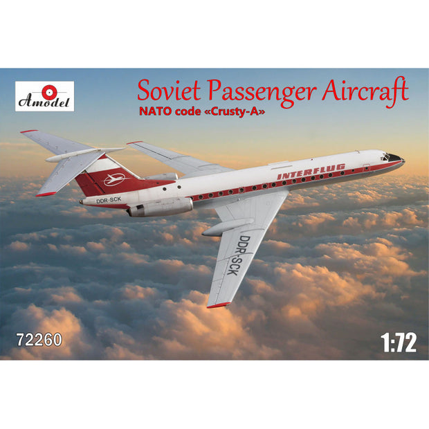 Tupolev Tu-134 Interflug airlines Scale 1:72 Amodel AMO72260 Scale Airplane Model Kit