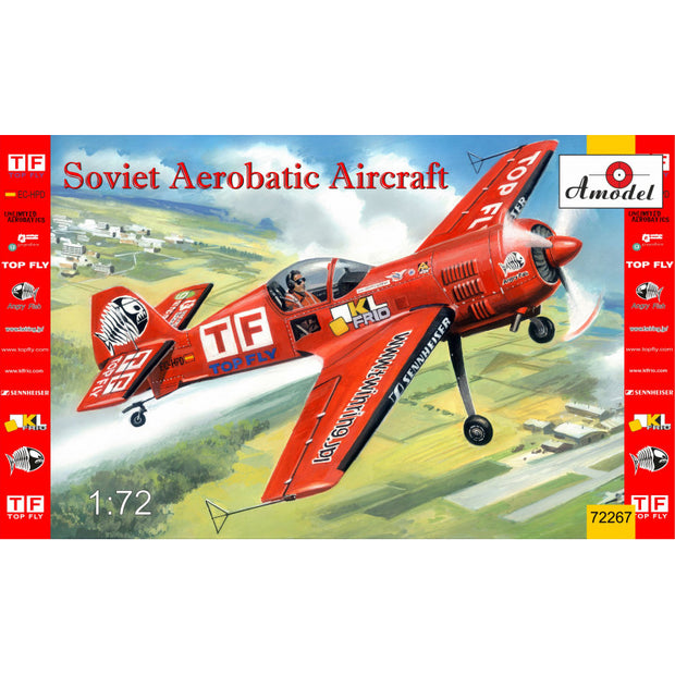 Sukhoi Su-26 Soviet aerobatic aircraft Scale 1:72 Amodel AMO72267 Plastic Airplane Model Kit